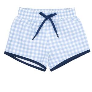 boys 9/10 oasis blue gingham boardie